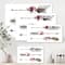 Designart - Ethnic Feathers and Flowers On Native Arrows III - Bohemian & Eclectic Canvas Wall Art Print